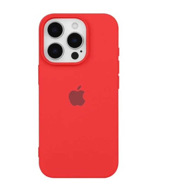iphone 16 Pro Max Silicone Case Red