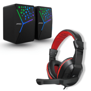 USB Colorful Lighting Speaker Jedel- S-554 + Jedel Gaming Headset GH-112