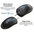 MIKUSO Wired Mouse MOS-101U Red