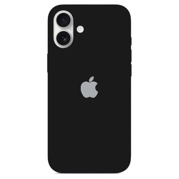 iphone 16 Silicone Case Black