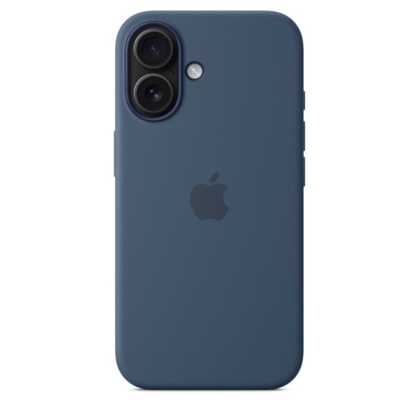 iphone 16 Silicone Case Blue