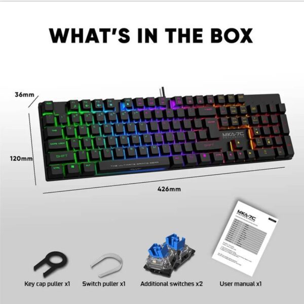 MKA 7C Black (Clicky) Demension MKA 7C Black (Clicky) Demension