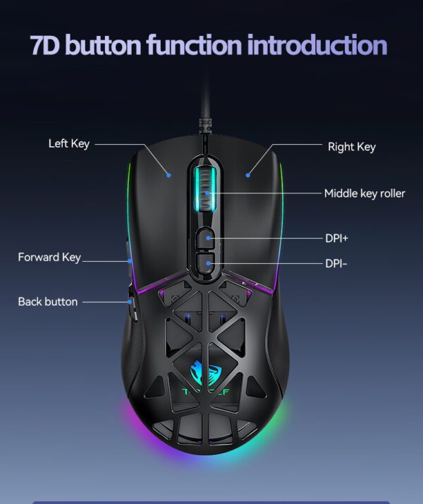 T-Wolf G520 Gaming Mouse Button