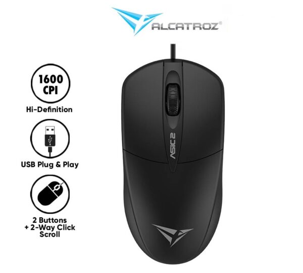 Alcatroz Airmouse ASIC 2 Wired Mouse