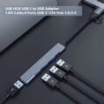 4 Port USB Hub USB-C & USB 3.0 OTN-UCA9701 Onten