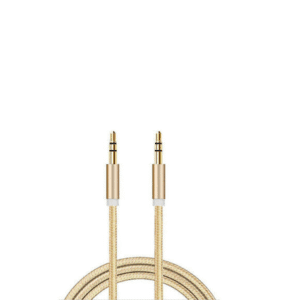 3.5mm Male to Male Nylon Braided Aux Audio Cable Wevi I11-1M