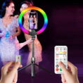 P100-RGB Ring Light Selfie Stick