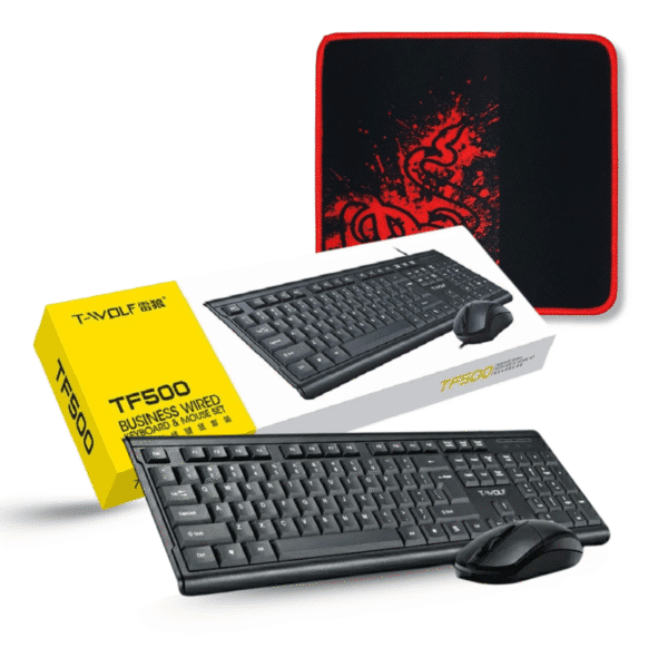 TF-500 and Gaming Mouse Pad L11 Red TF-500 and Gaming Mouse Pad L11 Red