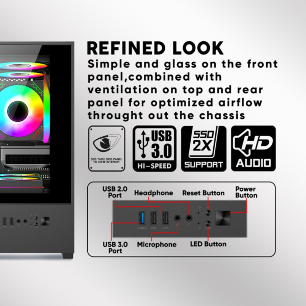 Armaggeddon Aquaron Duplex One Computer Gaming Casing (3) Armaggeddon Aquaron Duplex One Computer Gaming Casing (3)
